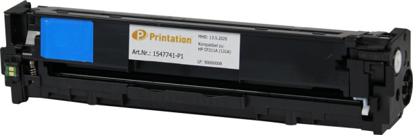 Printation Toner ersetzt HP 131A / CF211A, ca. 1.800 S., cyan 