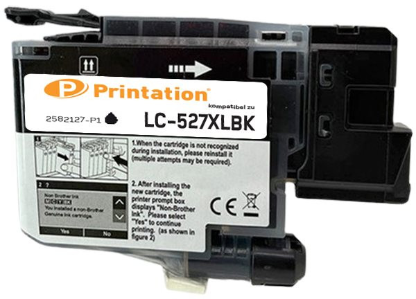 Printation Tinte ersetzt Brother LC-527XLBK, ca 3.000 S., schwarz 