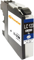 Printation Tinte ersetzt Brother LC-123BK, ca. 600 S., schwarz  Printation Tinte ersetzt Brother LC-123BK, ca. 600 S., schwarz
