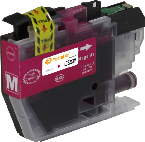 Printation Tinte ersetzt Brother LC-3213M, ca. 400 S., magenta