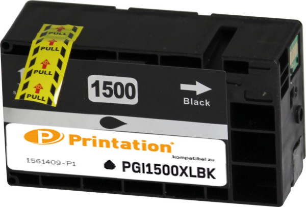 Printation Tinte ersetzt Canon  PGI-1500XLBK, ca. 1.200 S., schwarz
