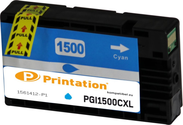 Printation Tinte ersetzt Canon PGI-1500XLC, ca. 1.020 S., cyan