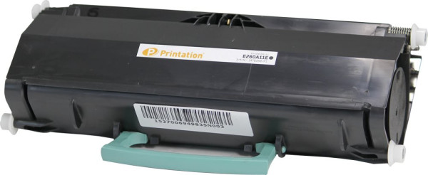 Printation Toner ersetzt Lexmark E260A11E (zB E260), ca. 3.500 S., schwarz