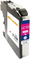 Printation Tinte ersetzt Brother LC-123M, ca. 600 S., magenta  Printation Tinte ersetzt Brother LC-123M, ca. 600 S., magenta
