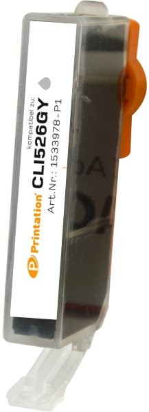 Printation Tinte ersetzt Canon CLI-526GY, ca. 437 S., grau