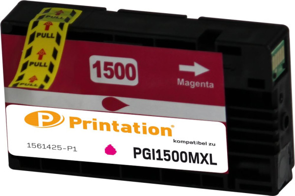 Printation Tinte ersetzt Canon  PGI-1500XLM, ca. 935 S., magenta 