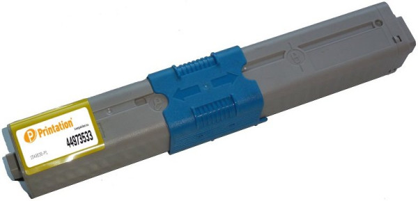 Printation Toner ersetzt Oki 44973533 (zB C301), ca. 1.500 S., gelb