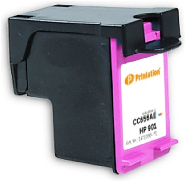 Printation Tinte ersetzt HP 901 / CC656AE, ca. 360 S., farbig, MHD abgelaufen 