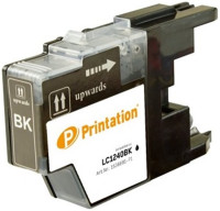 Printation Tinte ersetzt Brother LC-1240BK / LC-1280XLBK, ca. 600 S., schwarz  Printation Tinte ersetzt Brother LC-1240BK / LC-1280XLBK, ca. 600 S., schwarz