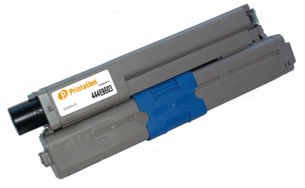 Printation Toner ersetzt Oki 44469803 (zB C310), ca. 3.500 S., schwarz 