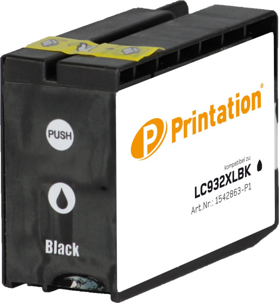 Printation Tinte ersetzt HP 932XL / CN053AE, ca. 1.000 S., schwarz 