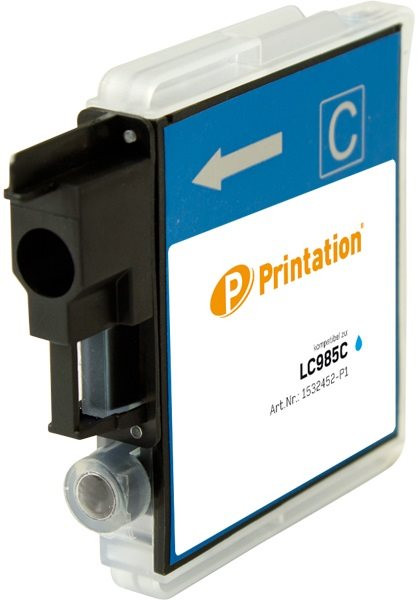 Printation Tinte ersetzt Brother LC-985C, ca. 260 S., cyan