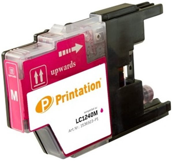 Printation Tinte ersetzt Brother LC-1240M / LC-1280XLM, ca. 600 S., magenta