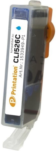 Printation Tinte ersetzt Canon  CLI-526C, ca. 520 S., cyan 